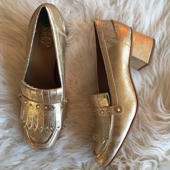 franco sarto gold shoes